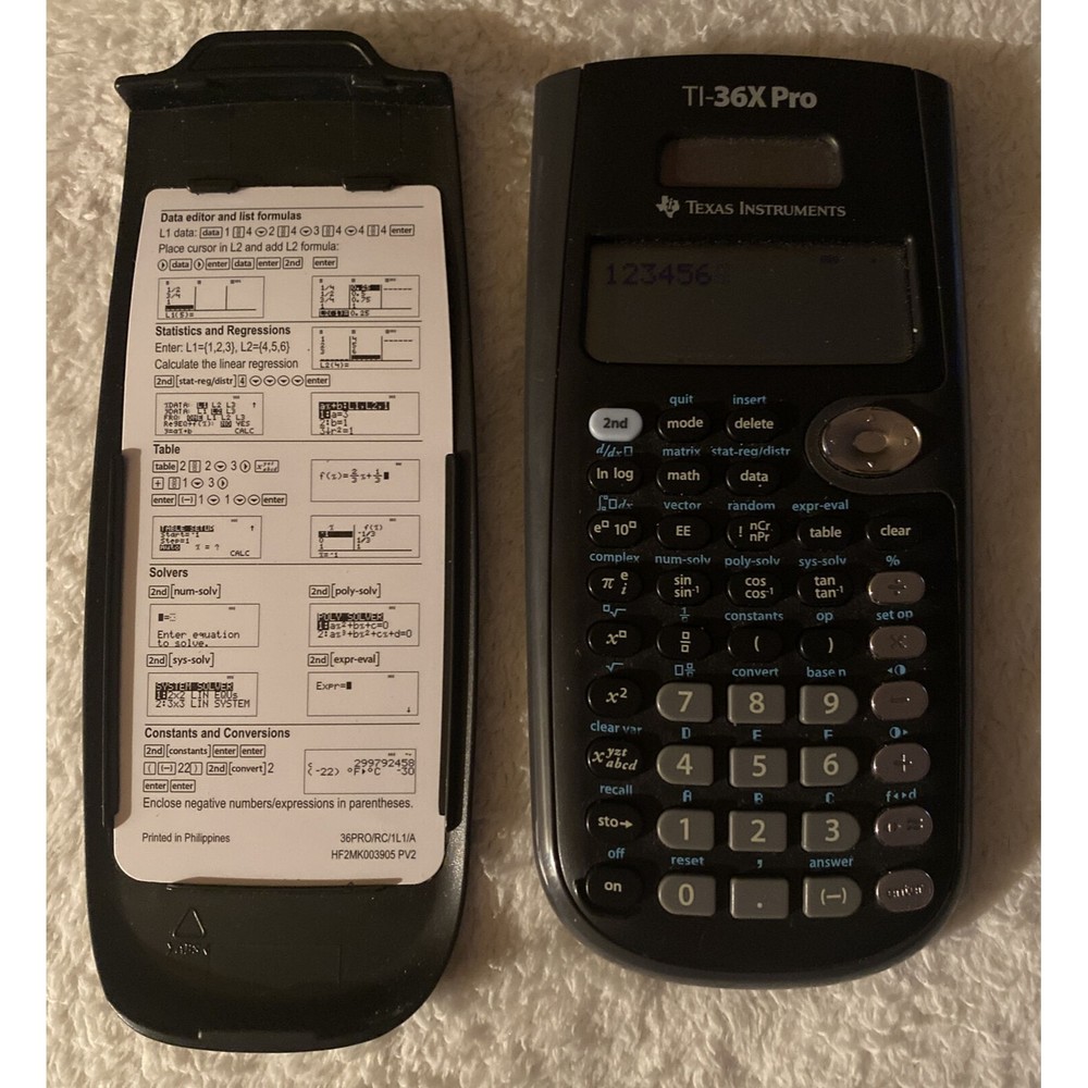 Texas Instruments Ti 36x Pro Engineering Scientific Calculator 9.7 in Black